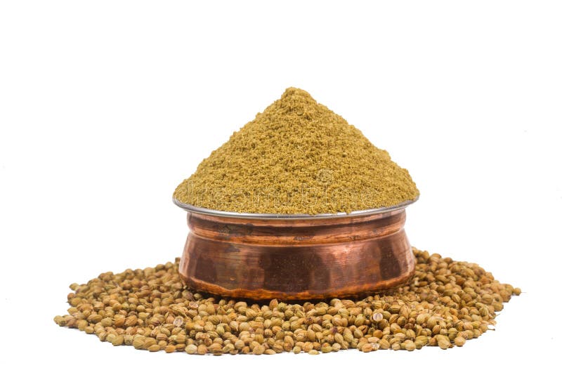 Coriander Powder with Seeds Stock Image Image of closeup, masala