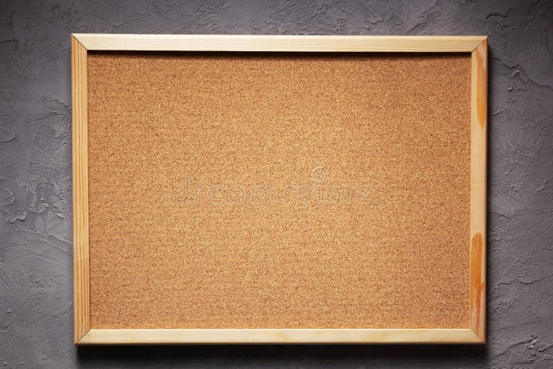 Cork Board or Corkboard at Grey Concrete Wall Stock Image Image of background, shabby 206456649