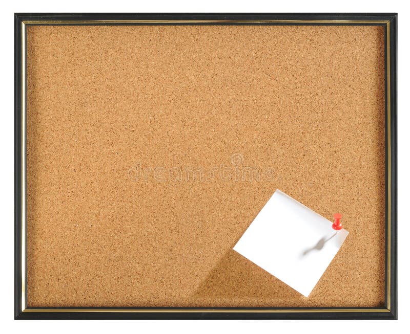 Cork board. Isolated