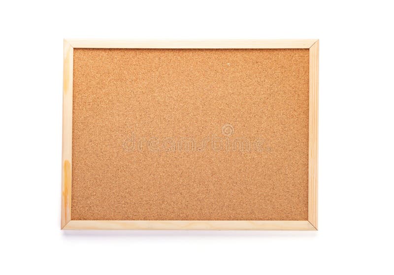 Cork Board on White Background Stock Photo Image of house, blank