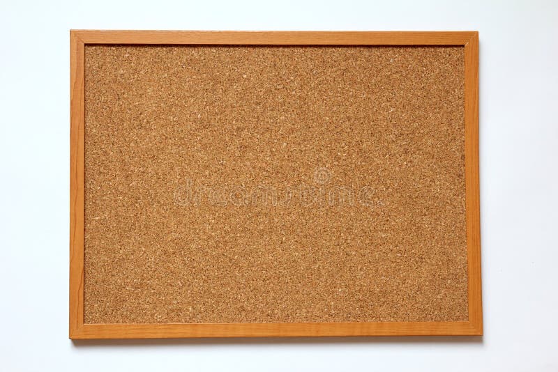 Cork Board on White Background Stock Image Image of advertisement