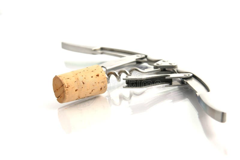 Cork and elegant corkscrew