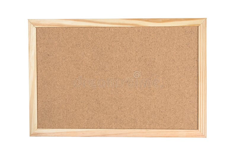 Corkboard Frame Isolated On White Stock Image Image of idea, frame