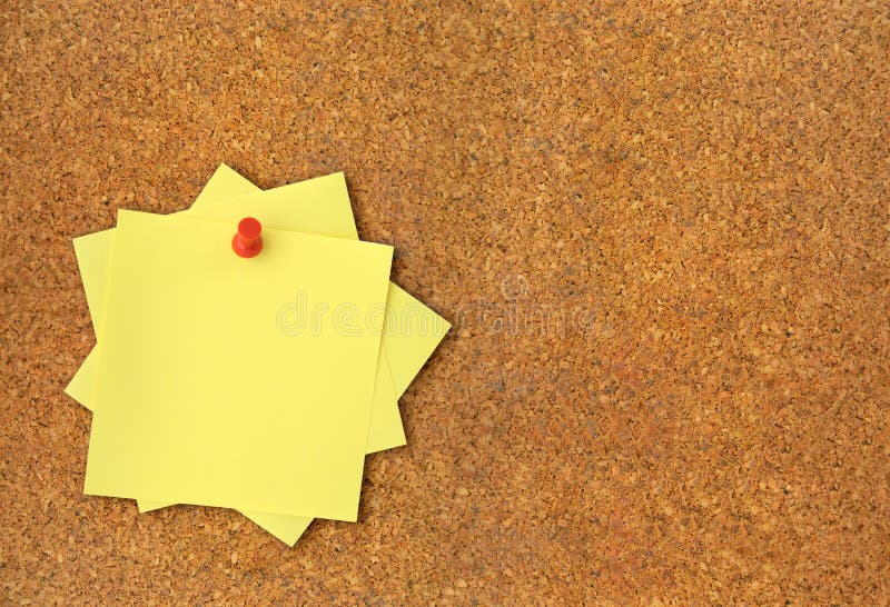 Corkboard und anhaftende Anmerkungen lizenzfreies stockfoto Corkboard und anhaftende Anmerkungen lizenzfreies stockfoto
