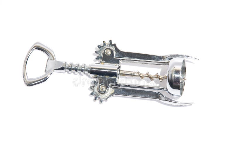 Corkscrew isolated royalty free stock images