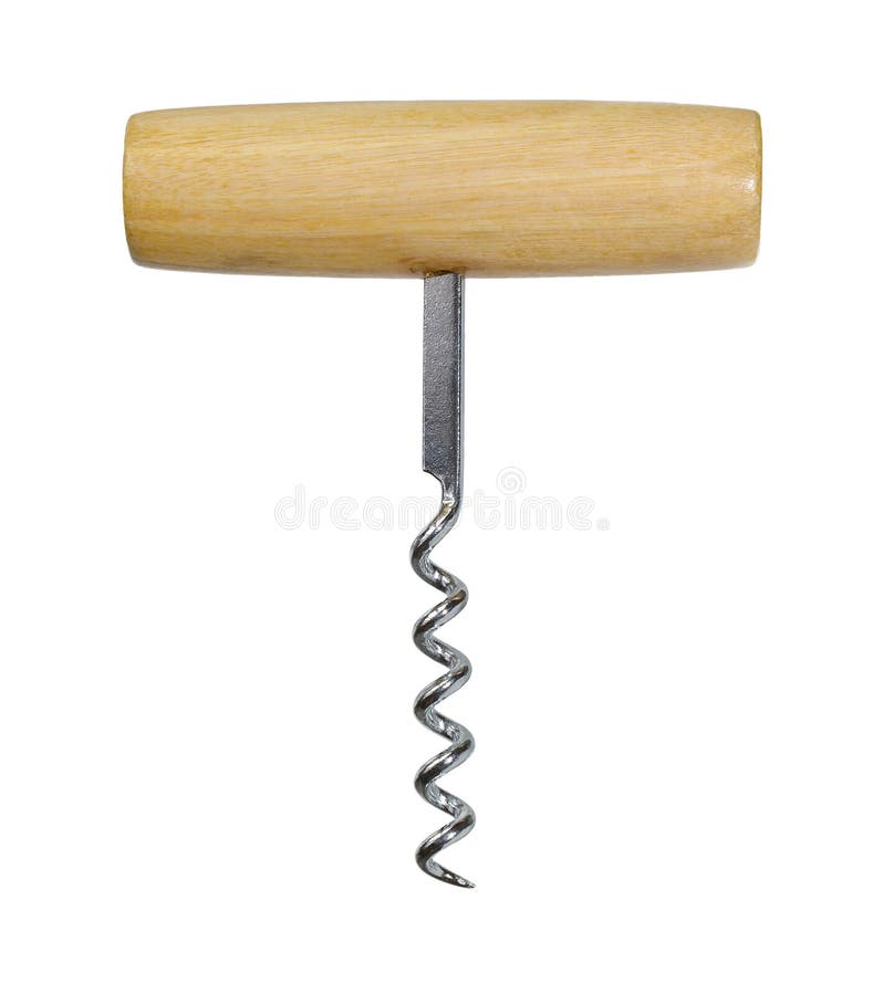 Corkscrew for wine. stock photo. Image of uncork, macro 27831522
