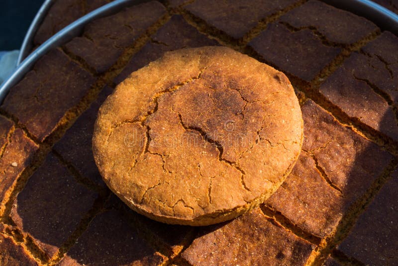 Corn Bread Freshly Made of Corn Flour Stock Photo Image of