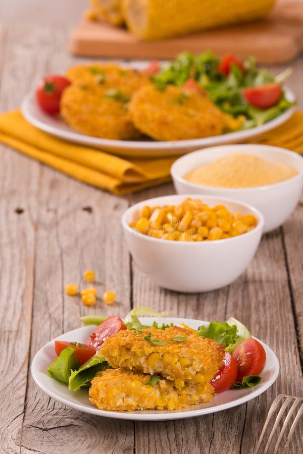 Corn burgers. stock photo. Image of fresh, grilled, dish 117836110