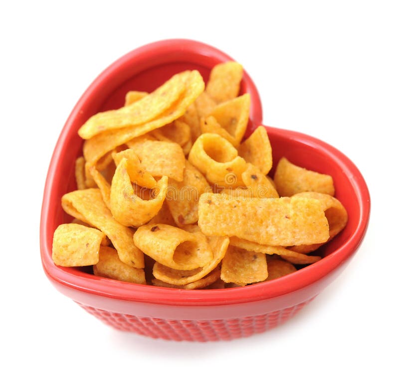 Corn chip stock photo. Image of shape, heart, symbol 31615436