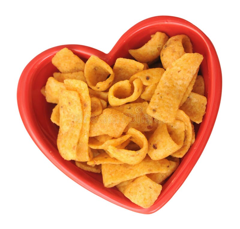 Corn chip stock photo. Image of shape, heart, symbol 31615436