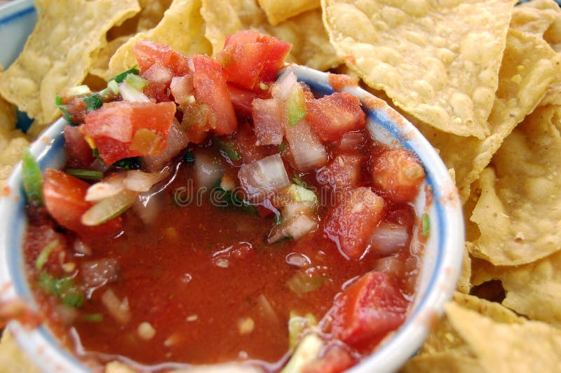 Chips and salsa stock image. Image of tortilla, edges 31749795