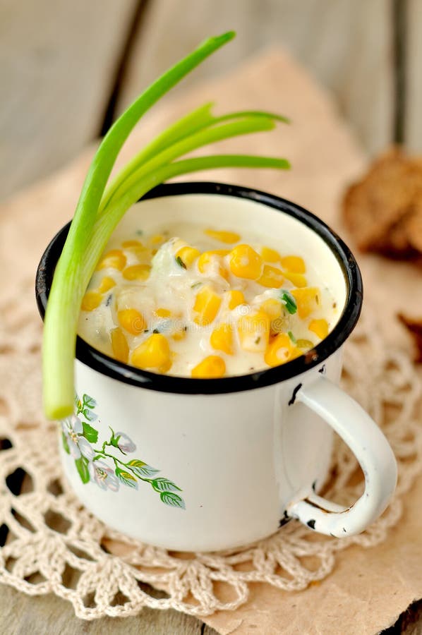 Corn Chowder stock photo. Image of healthy, onion, gourmet 30552902
