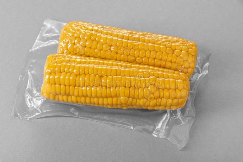 Corn cob in vacuum pack stock photo. Image of farm, vacuum 269983458
