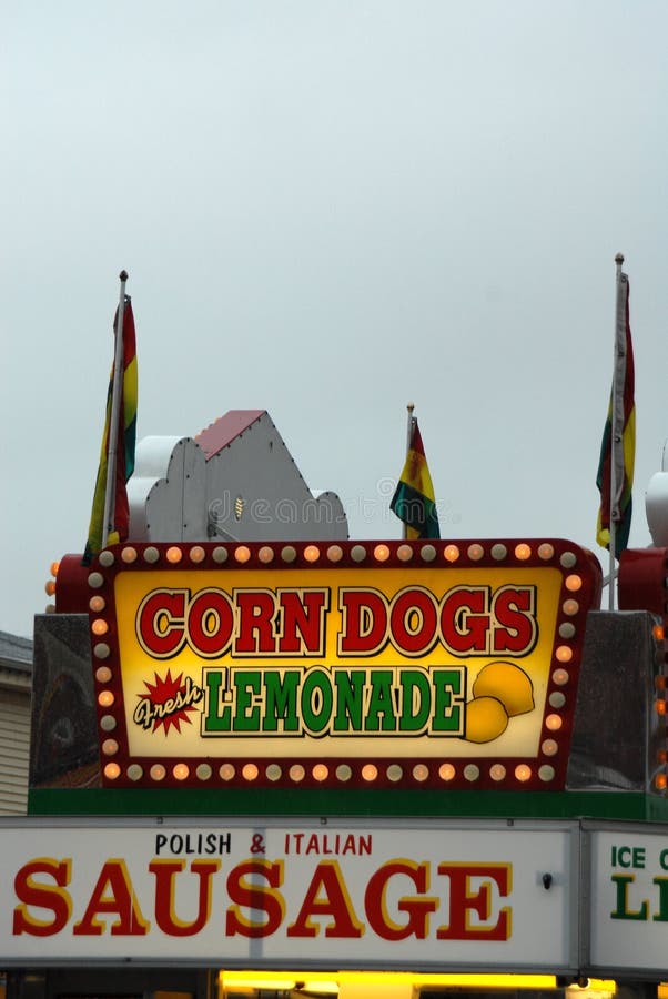 Corn Dogs and Lemonade stock photo. Image of fair, junk 3136258