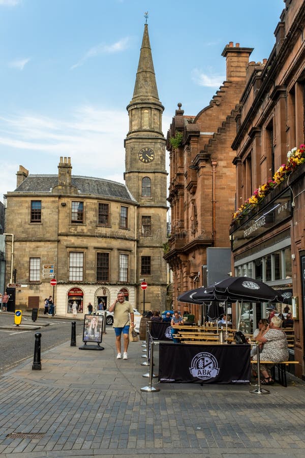Corn Exchange Road in Stirling Town Centre, Scotland Editorial Image