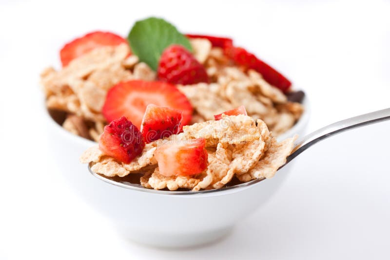 Corn flakes stock photo