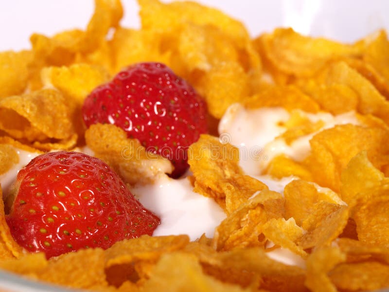 Fallende Goldcorn Flakes Und Erdbeere Mit Milch Stockfoto - Bild von ... Fallende Goldcorn Flakes Und Erdbeere Mit Milch Stockfoto - Bild von ...
