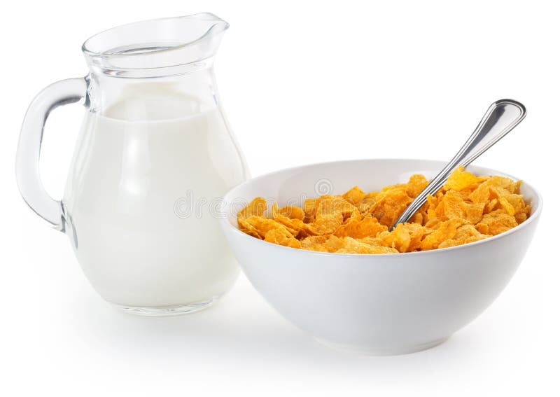 Corn Flakes And Milk Stock Photo Image 48222999