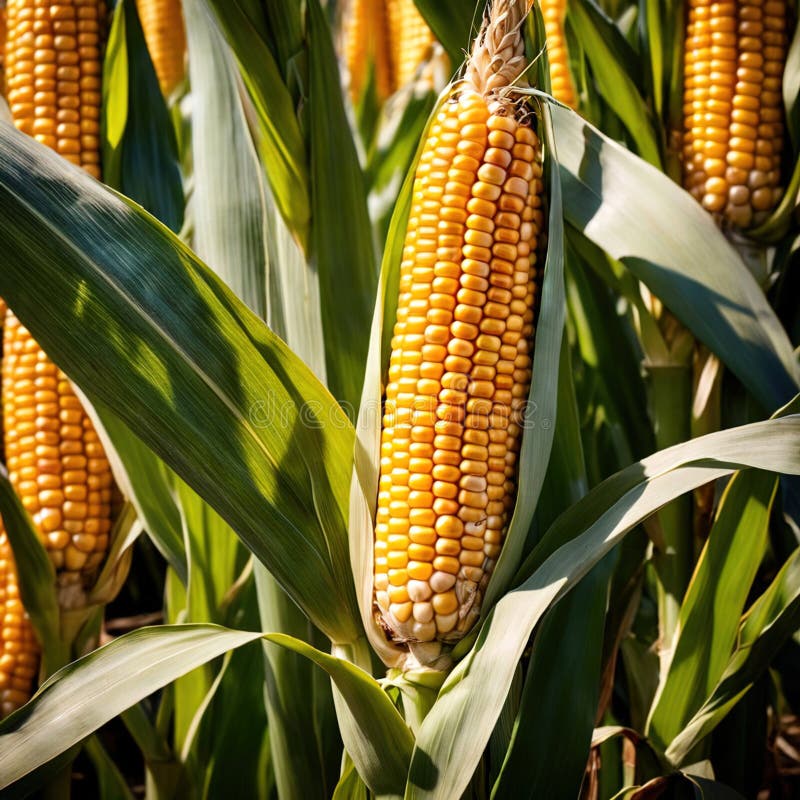 Corn fresh raw organic vegetable royalty free illustration