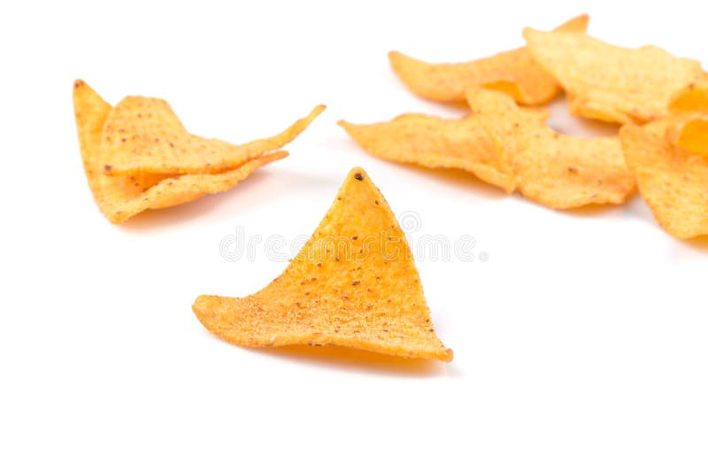 Corn nachos chips stock photo. Image of salsa, chip 275169982