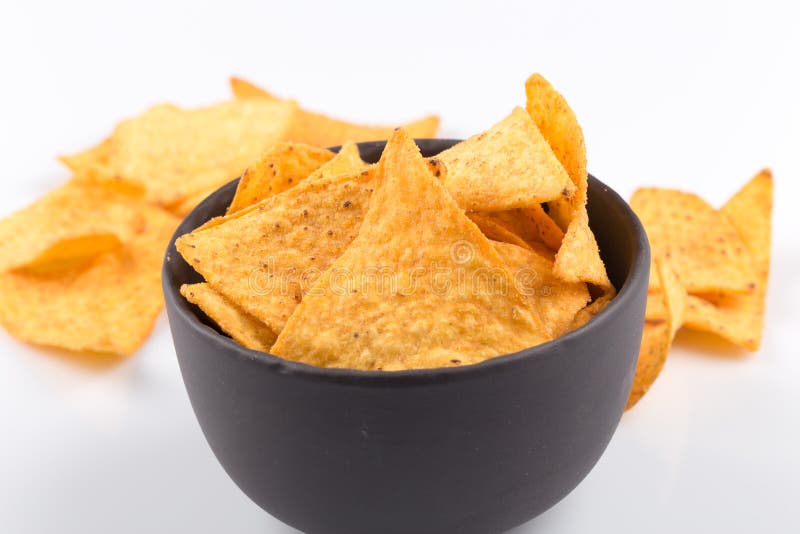 Corn nachos chips stock image. Image of horizontal, salt 58040835