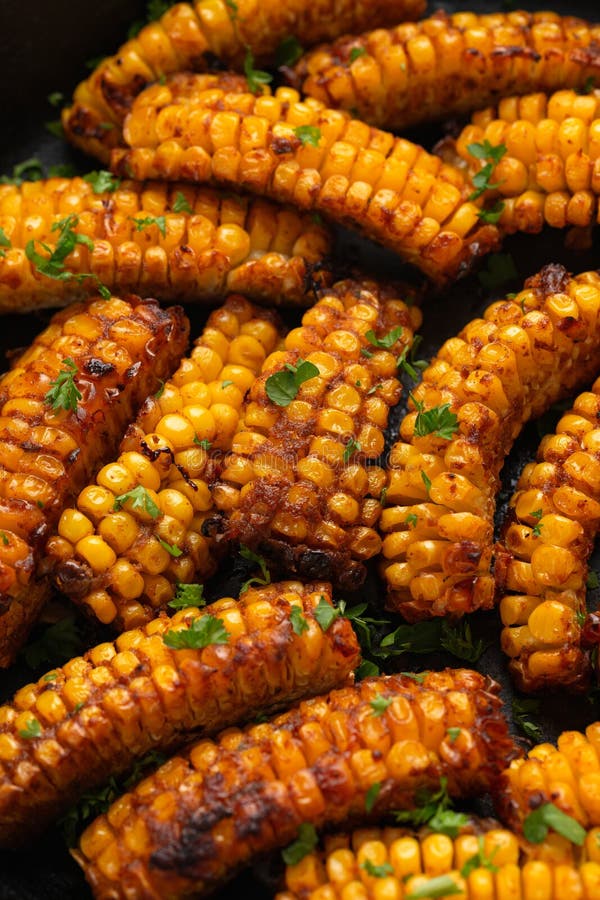 Corn Ribs Vegan Vegetarian Plant Based Food Concept Stock Image Image