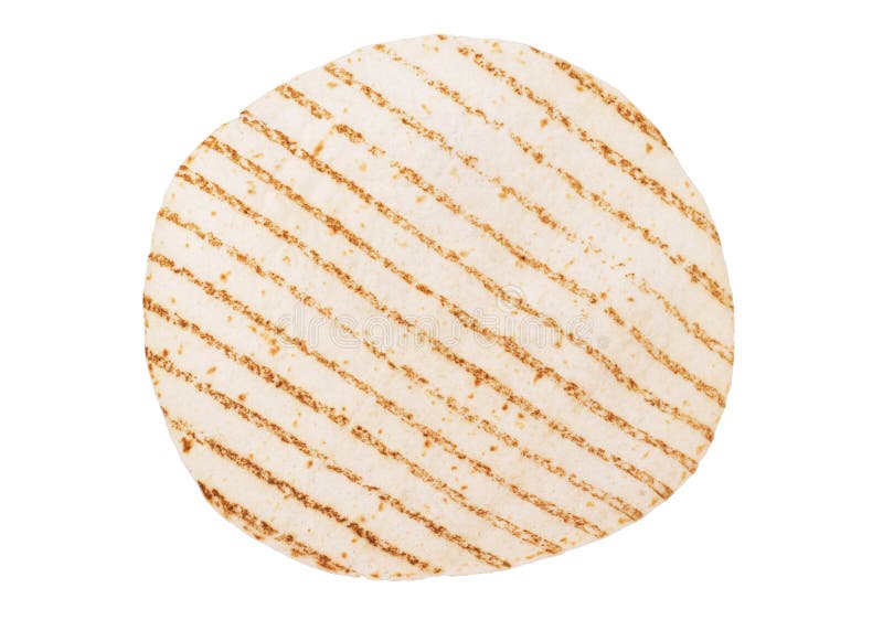 Corn Tortillas on White Background. Unleavened Bread Stock Photo