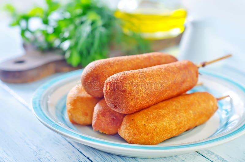 Corndogs zdjęcie royalty free
