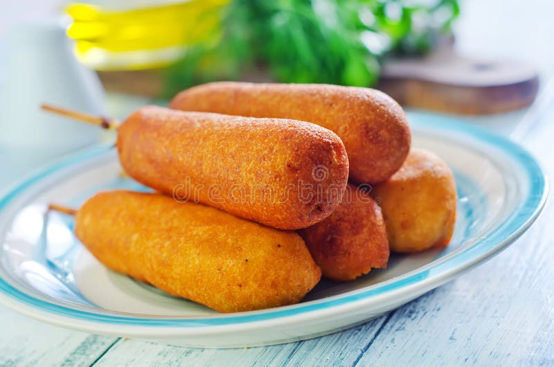 Corndogs zdjęcie royalty free
