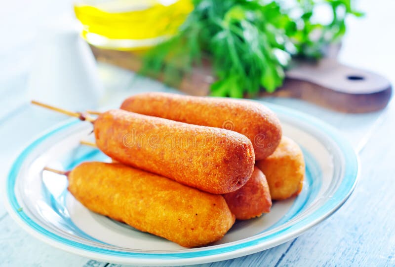 Corndogs zdjęcie stock