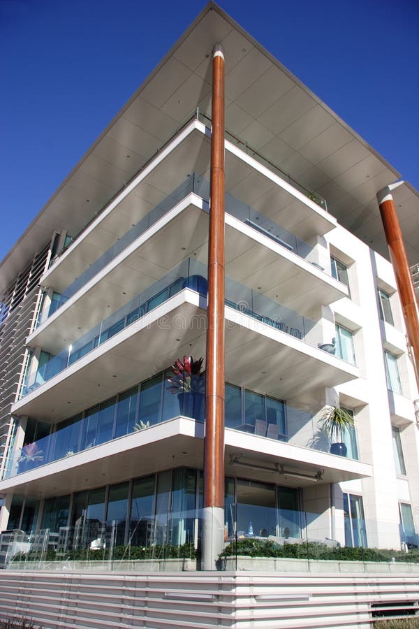 Corner apartments in Auckland royalty free stock images