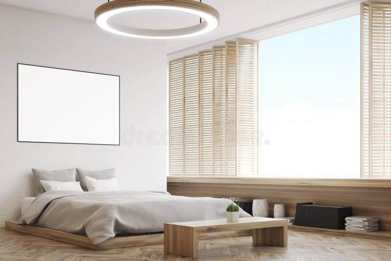 Corner of a Bedroom with a Bench Stock Illustration Illustration of