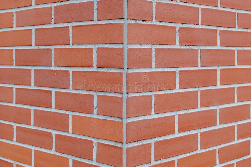 Running Bond Red Brick Wall Seamless Pattern Background Stock Photo