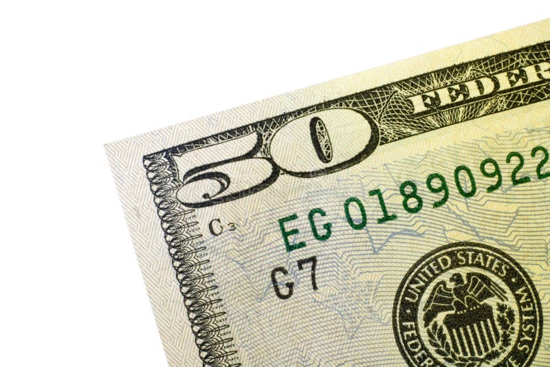 Corner Of Fifty Dollar Bill Stock Photo Image Of Tourism Money