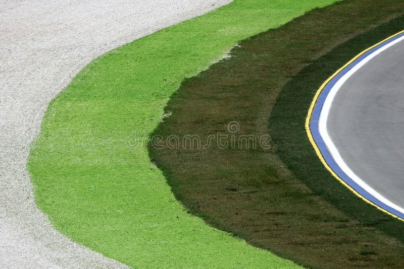 Corner on a car race track stock photo. Image of color 9478306