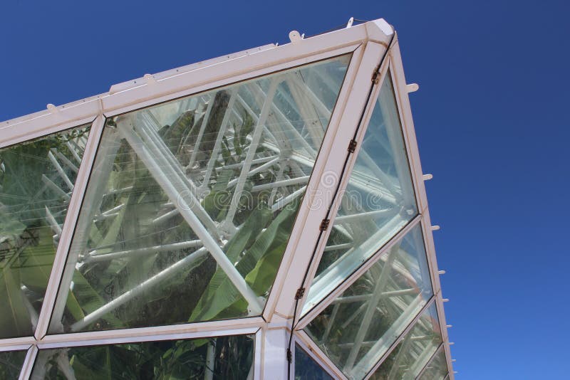 Corner of Large Arizona Greenhouse Stock Photo Image of vertical