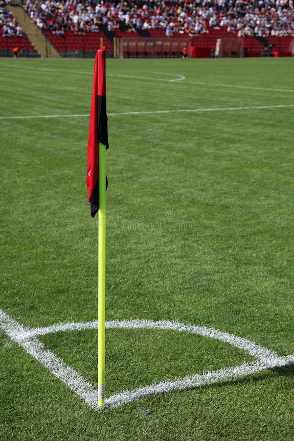 Corner of soccer pitch stock image. Image of line, field 19968009