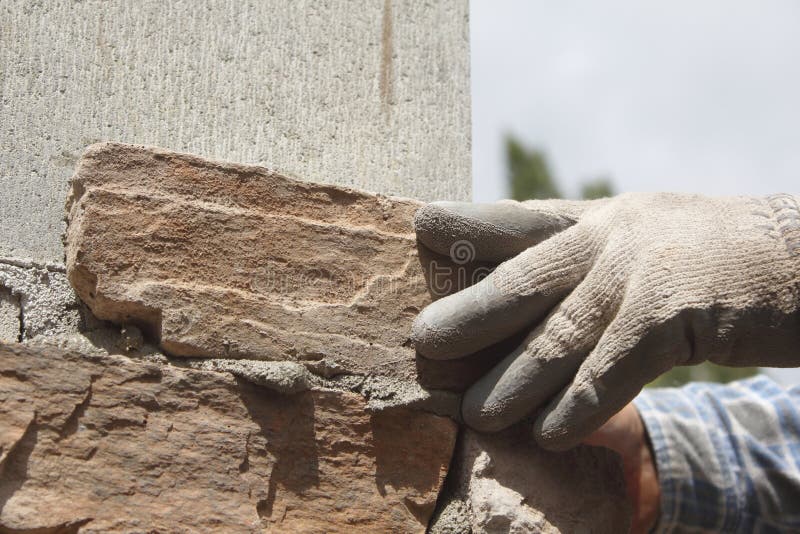 Corner stone stock photo. Image of masonry, trade, bricklayer 31823668