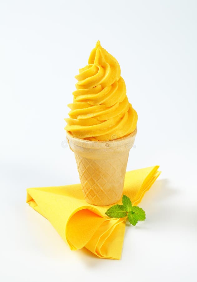 De Crème Glacée Mou De Service Photo stock Image du glace
