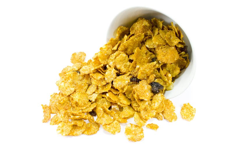 Cornflakes from bowl