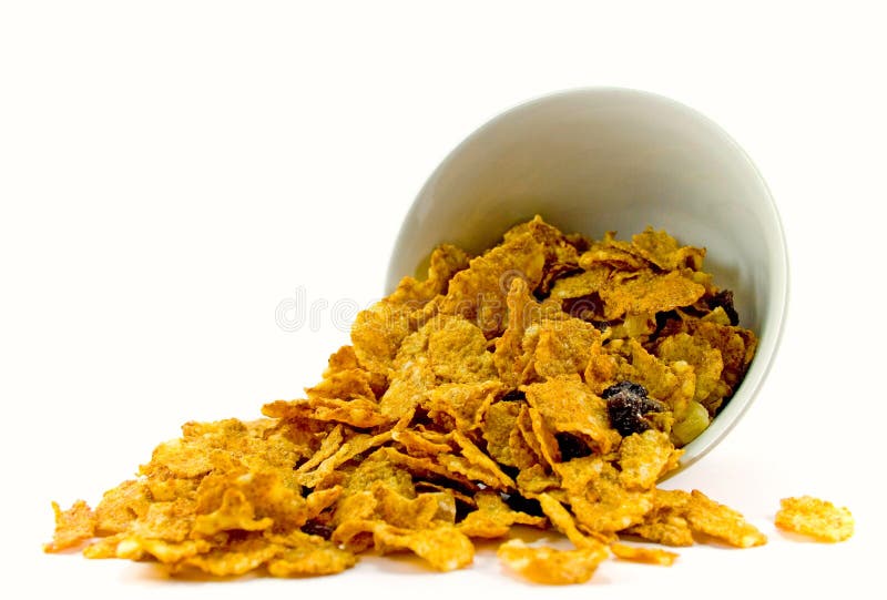 Cornflakes from bowl