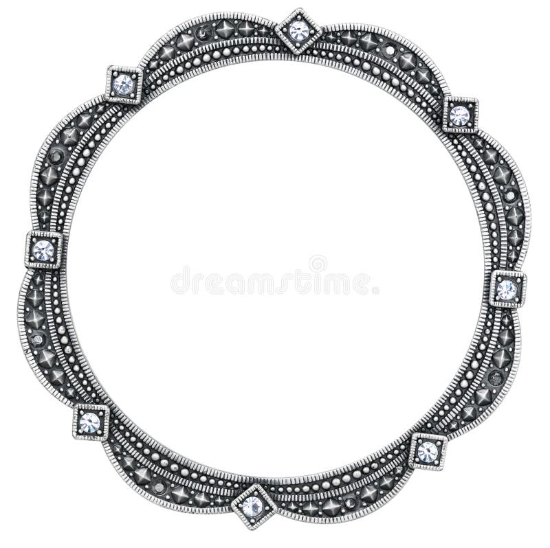 Cornice d'argento immagine stock