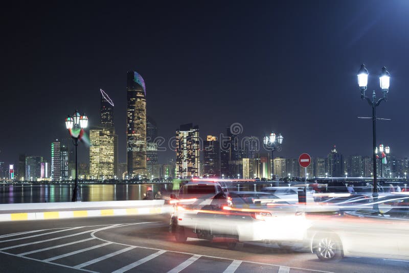 Corniche traffic in Abu Dhabi