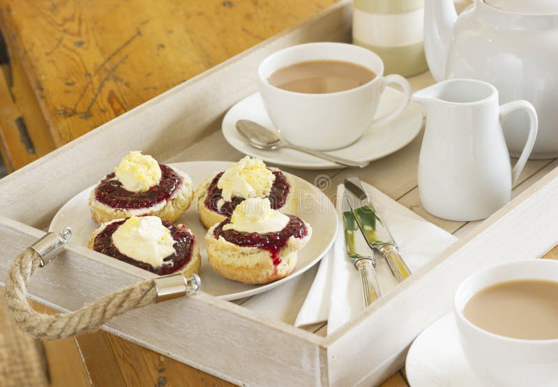 Cornish cream tea royalty free stock photography Cornish cream tea royalty free stock photography
