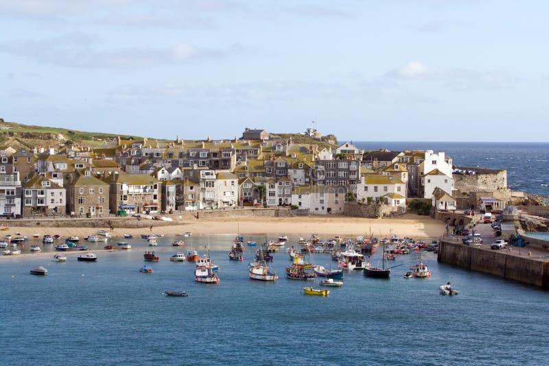 Cornish Harbour stock images