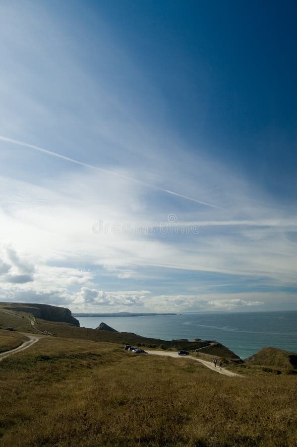 Cornish landscape and sky