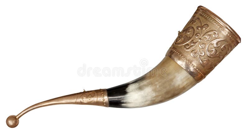 Corno bevente immagine stock libera da diritti Corno bevente immagine stock libera da diritti