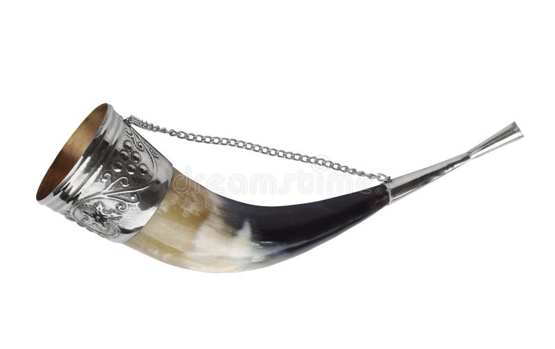 Corno bevente immagine stock Corno bevente immagine stock