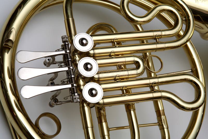 Frammento Del Corno Francese Fotografia Stock Immagine di musicale