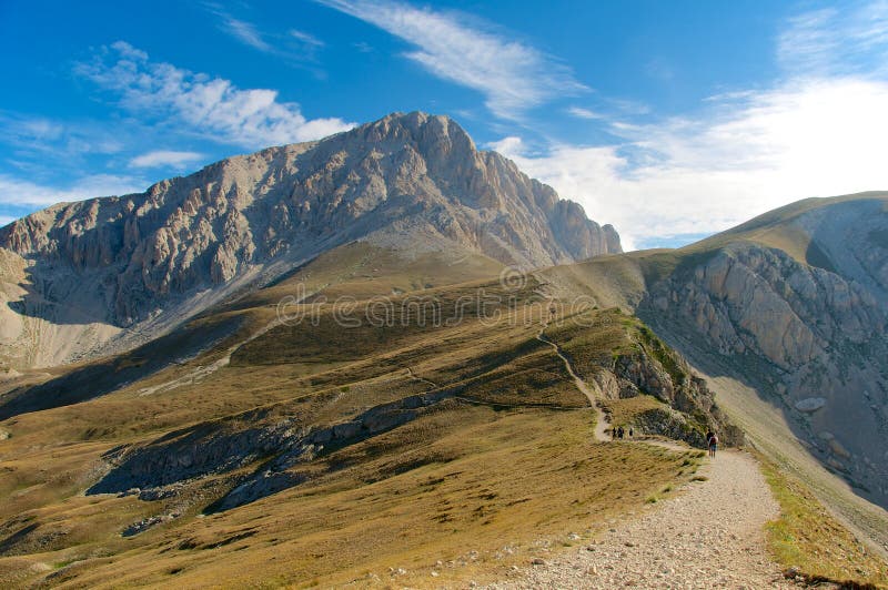 Corno Grande Gran Sasso high trail LAquila Italy